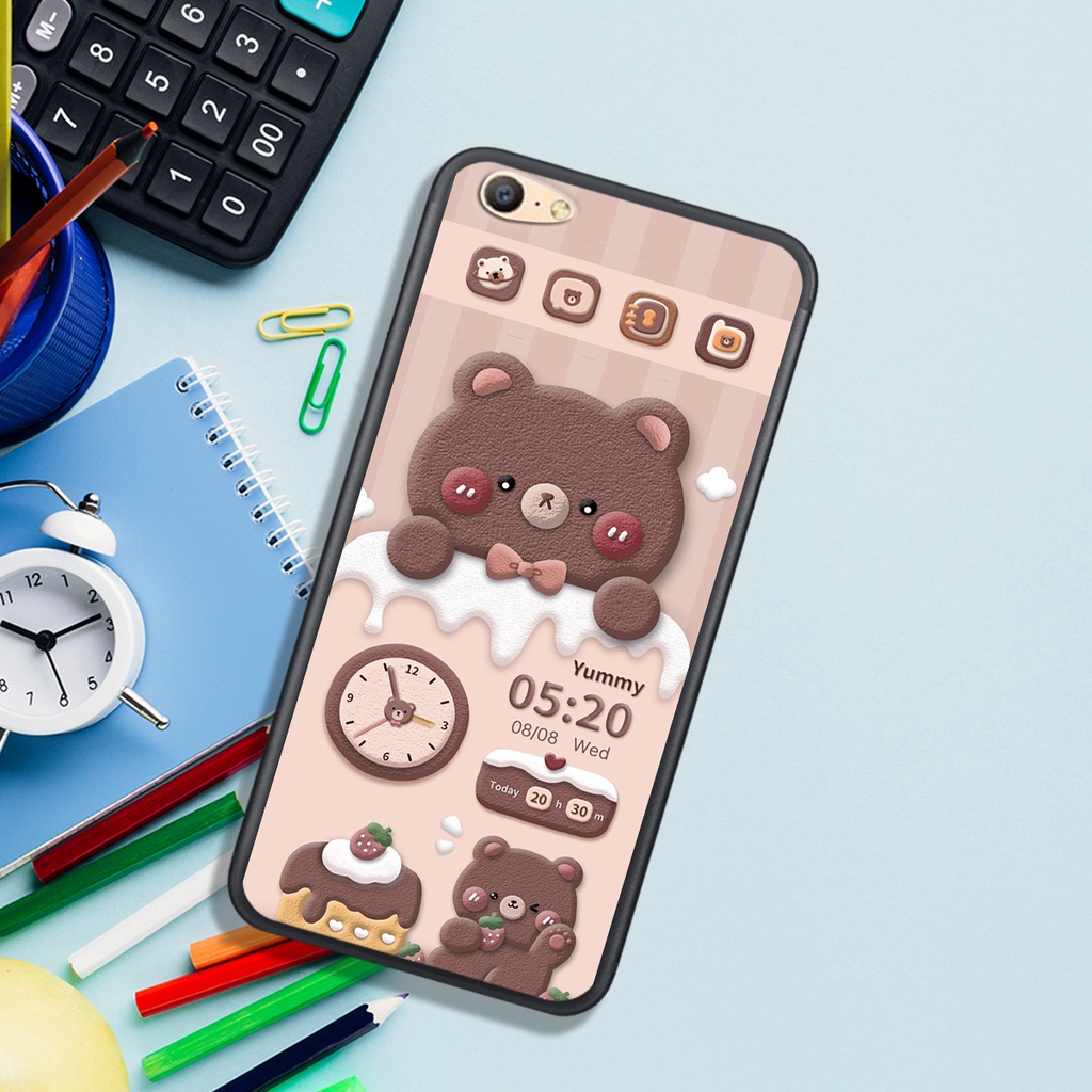 ỐP LƯNG OPPO A33 - A37 - A39 - A57 cũ -A59 - A57 4G (2022) , IN HÌNH GẤU & THỎ SIÊU CUTE.