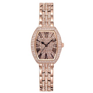 Đồng Hồ Nữ Davena 61519 Mặt Số Gạch Full Đá 30mm Rose Gold Authentic