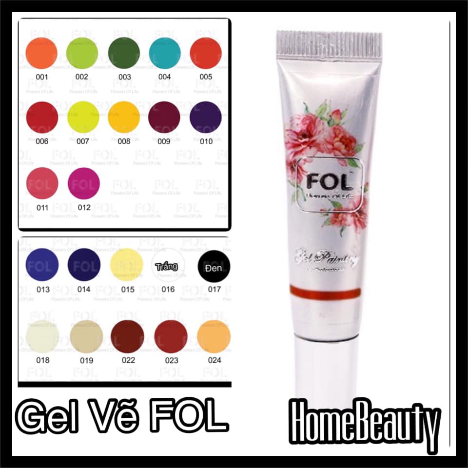 Gel vẽ tuyp Fol