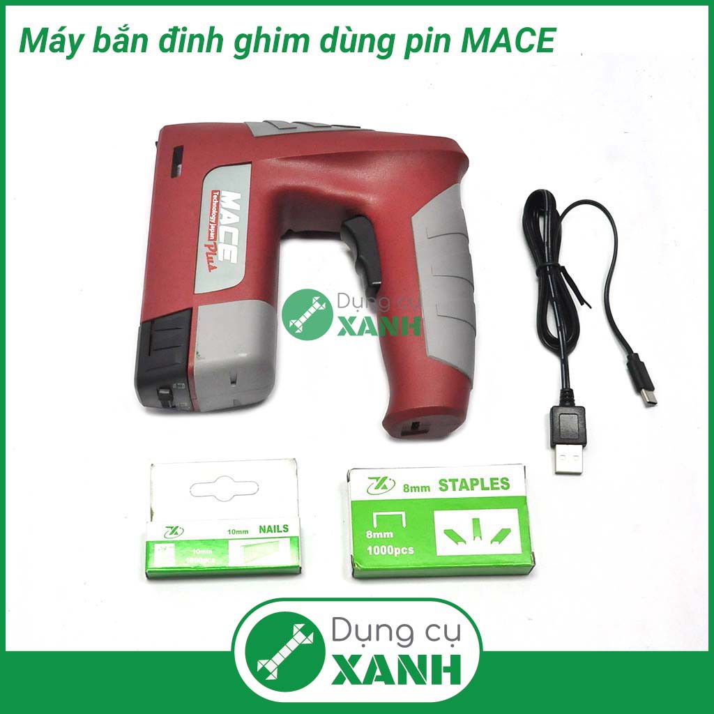 Máy bắn đinh ghim dùng pin MACE PLUS