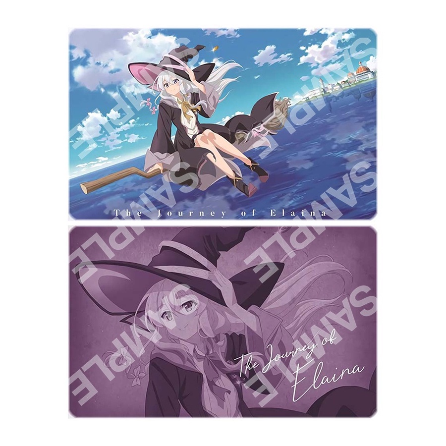 Ảnh card bo góc in hình HÀNH TRÌNH CỦA ELAINA Majo No Tabitabi thẻ bo viền 5*8cm