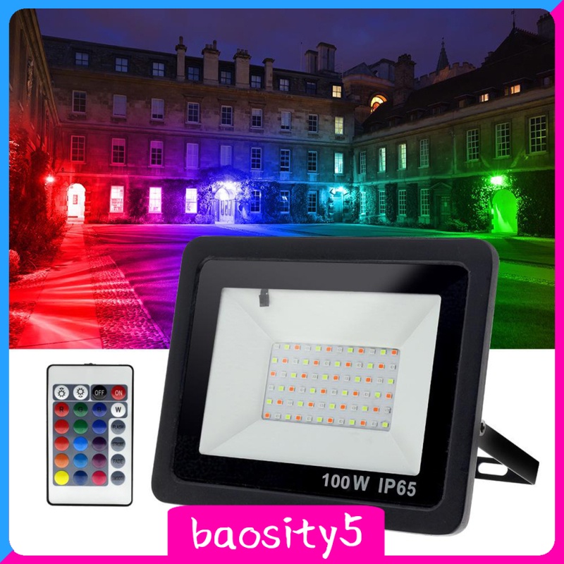 [baosity5]Waterproof RGB LED Flood Light Color Changing Flood Light Garden Patio Lamp 50W