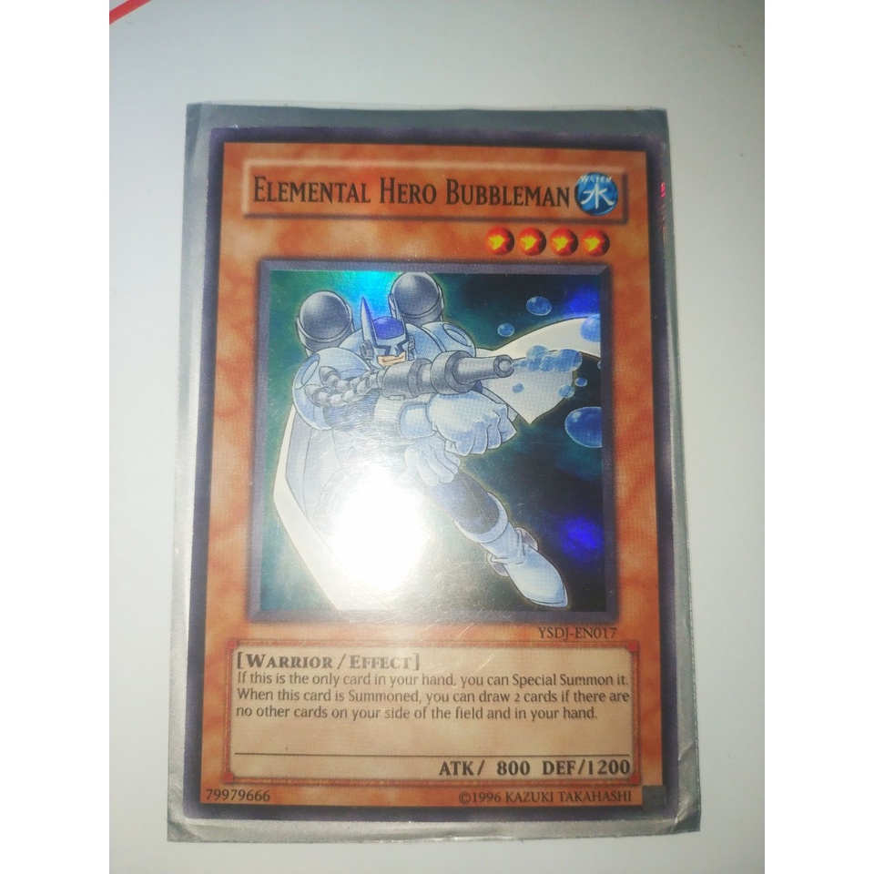 Thẻ bài Yugioh - TCG (UK) - Elemental Hero Bubbleman / YSDJ-EN017'