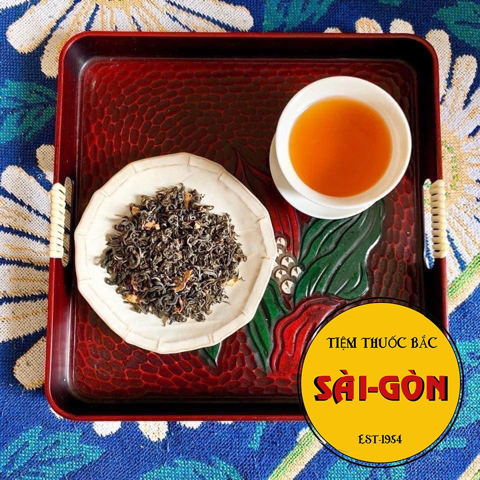 [Sỉ 1kg] Trà Xanh Ướp Hoa Bưởi