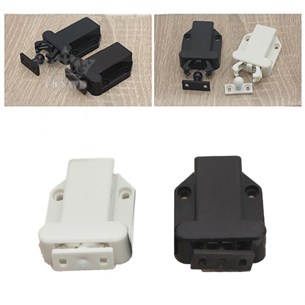 【FUNWD】Practical Accessories Latch 2 Pieces ABS Plastic Cabinet Drawer Rebound