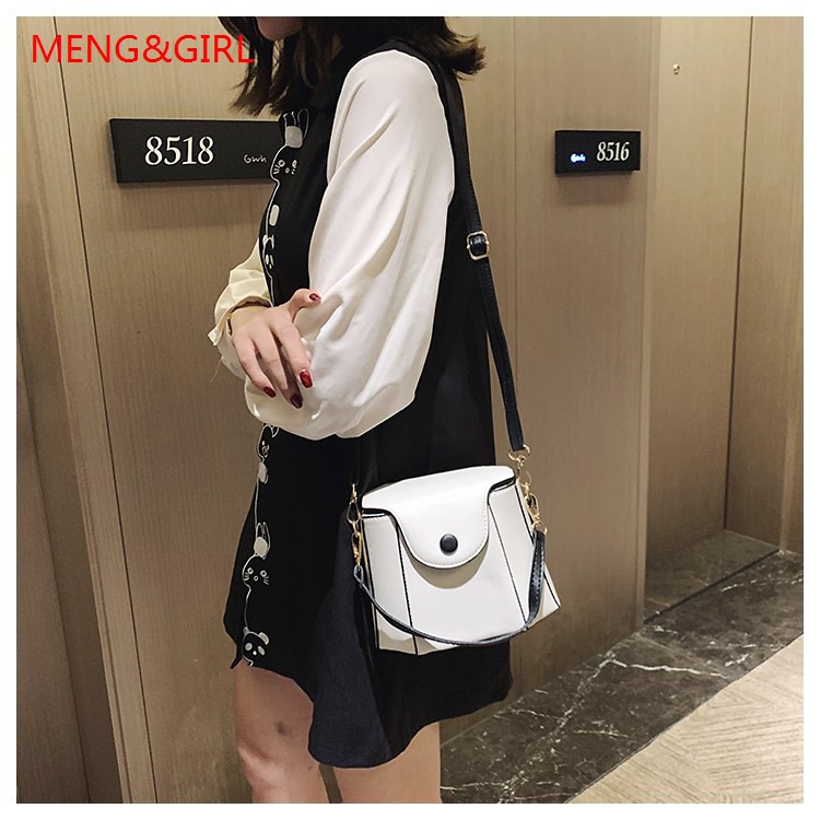 WOMEN'S Bag 2019 New Style Autumn Popular Versatile Hand Shoulder Bucket Bag Textured GIRL'S Hong Kong Style Shoulder Ba