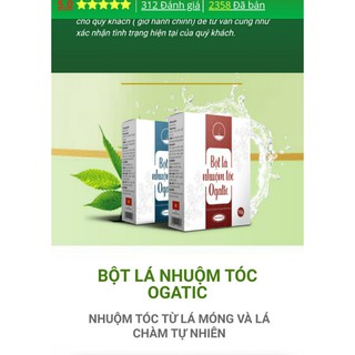 Bột lá ogatic lá móng lá chàm - nhuộm tóc phủ bạc chính hãng