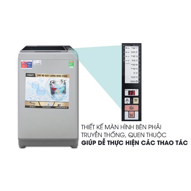 Máy giặt Aqua 8 Kg AQW-S80CT H2 (Miễn phí giao tại HCM-ngoài tỉnh liên hệ shop)