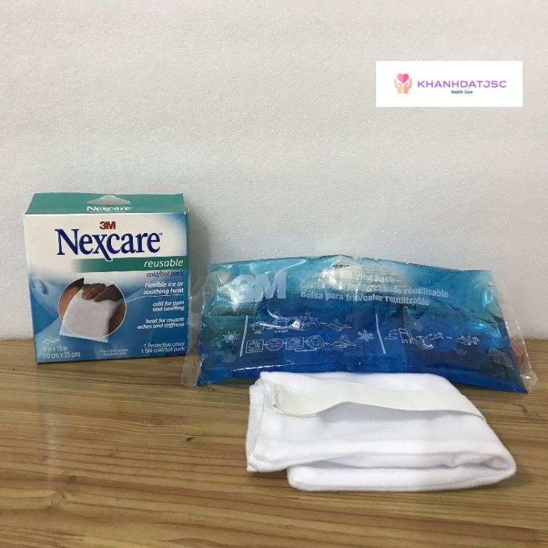 Túi chườm nóng lạnh Nexcare 3M 2671PEG có thể tái sử dụng nhiều lần, dùng để chườm cho vùng cơ thể bị bong gân, căng cơ