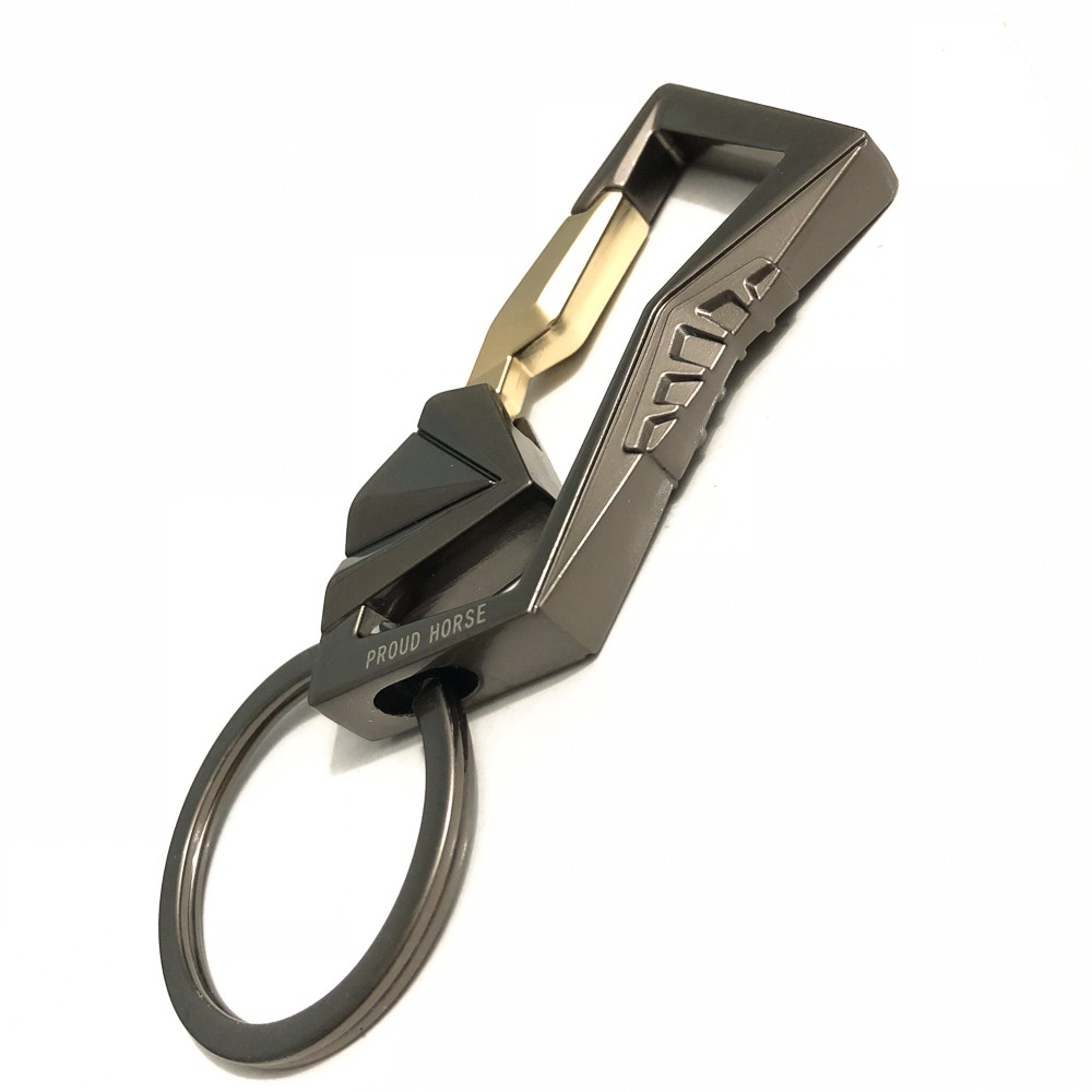 Móc khóa PROUD HORSE OM096 móc chìa khóa ô tô xe máy gài thắt lưng cao cấp thiết kế tiện lợi Chammart