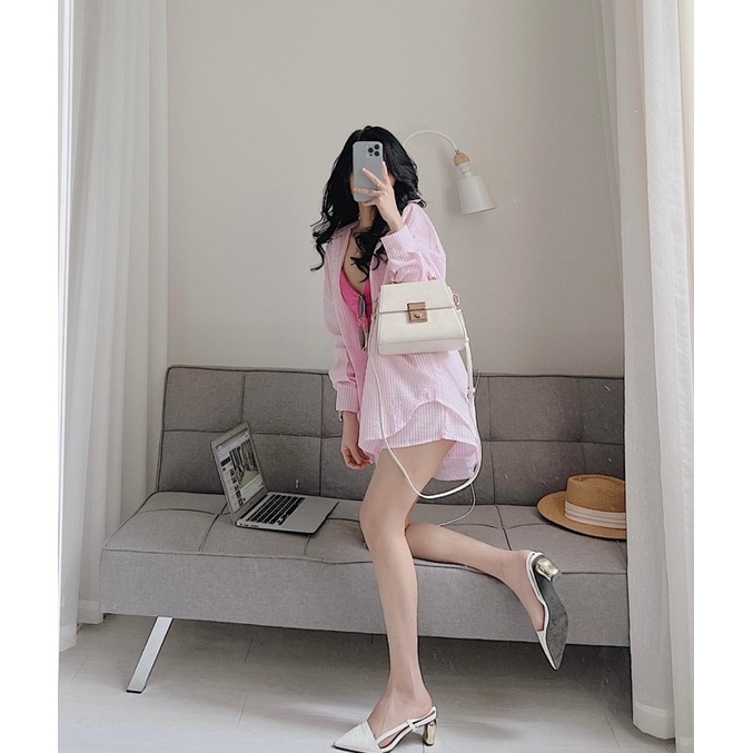 Set áo sơ mi 3 chi tiết kẻ sọc xinh Samhyewear | BigBuy360 - bigbuy360.vn