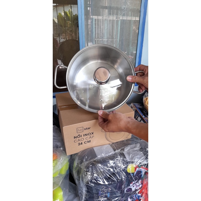 Nồi inox 3 đáy Fivestar 24cm Quà tặng từ sữa