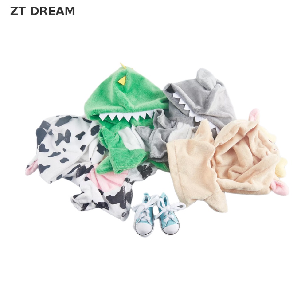 Bộ đồ liền thân hình khủng long 20cm xinh xắn cho búp bê