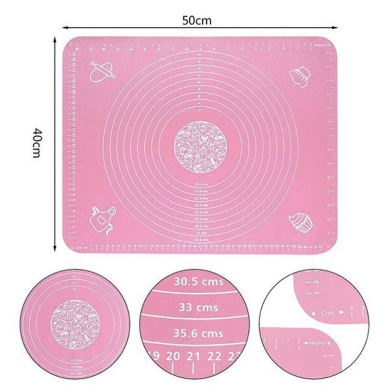Tấm lót nhào bột tấm nướng silicon 40x50cm
