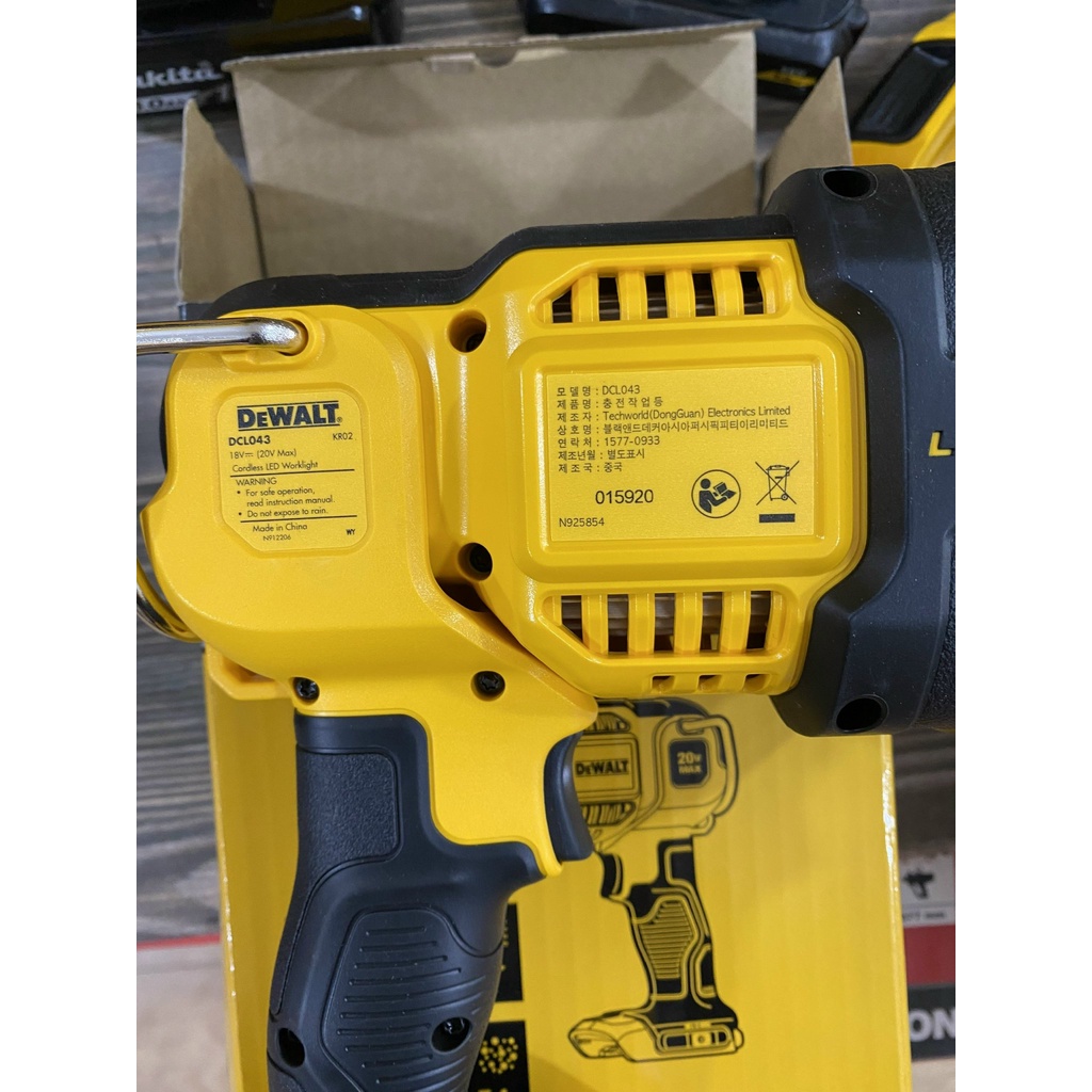 Đèn LED dùng pin 20V DeWalt DCL043N-KR