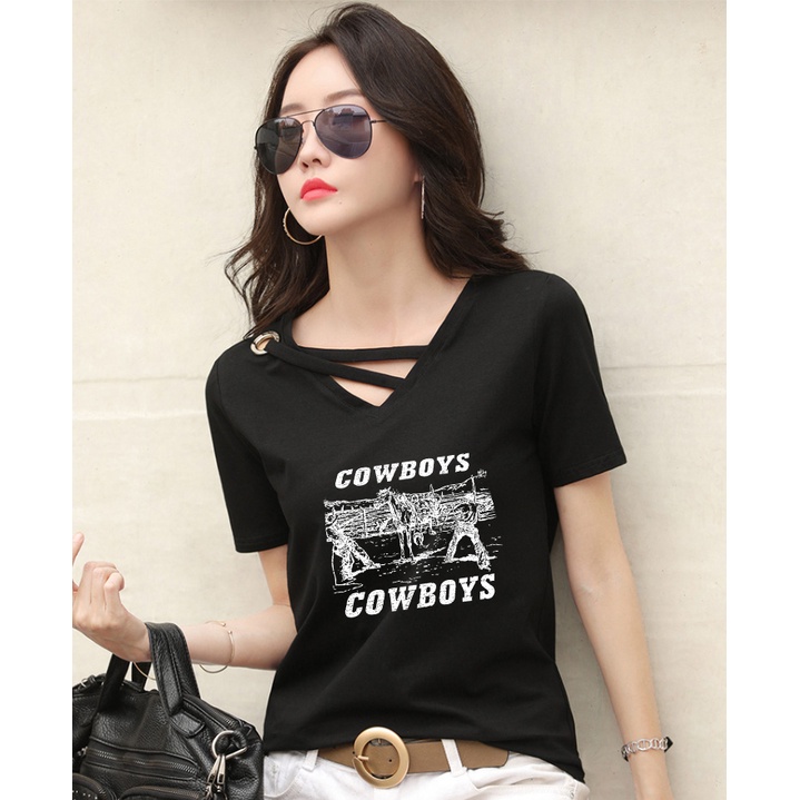 Instagram View Baju Áo Thun In Họa Tiết Hoạt Hình Thoáng Khí Thoải Mái
