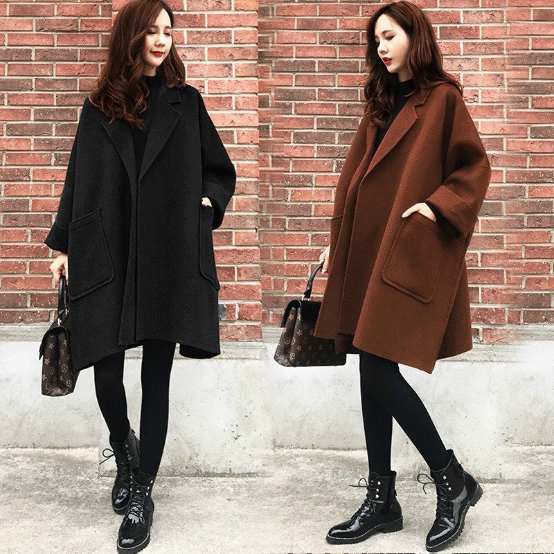 Áo Khoác Mangto Dáng Dài, Áo Dạ Nữ Kiểu Vest 2 Túi Hàng Thiết Kế Thời Trang Trẻ Trung Cá Tính Style Hàn Quốc Siêu Sang C