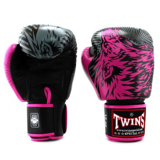 Găng tay Boxing Muay Thai Twins FBGV-50 Wolf - Dark Pink