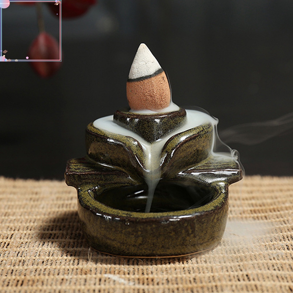 Giá đỡ đốt trầm hương hình nón bằng gốm độc đáo trang trí nhà cửa