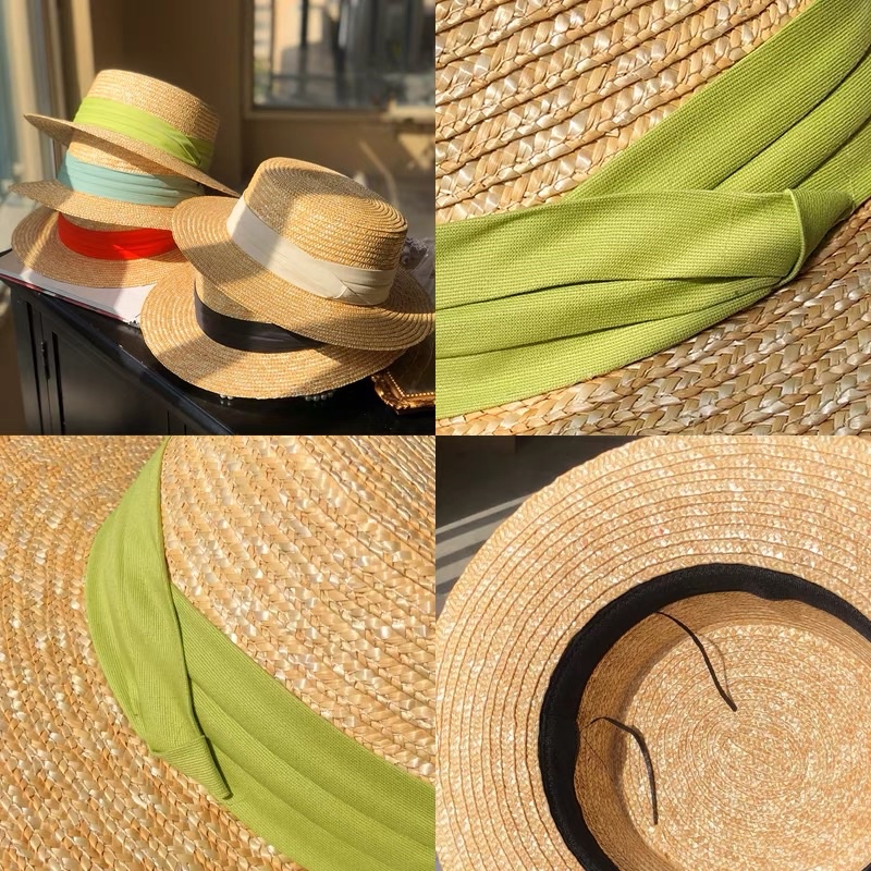 Nón cói panama đai mũ nhiều màu sắc kiểu dáng sang trọng cao cấp - Tiệm Cói Cô Lê