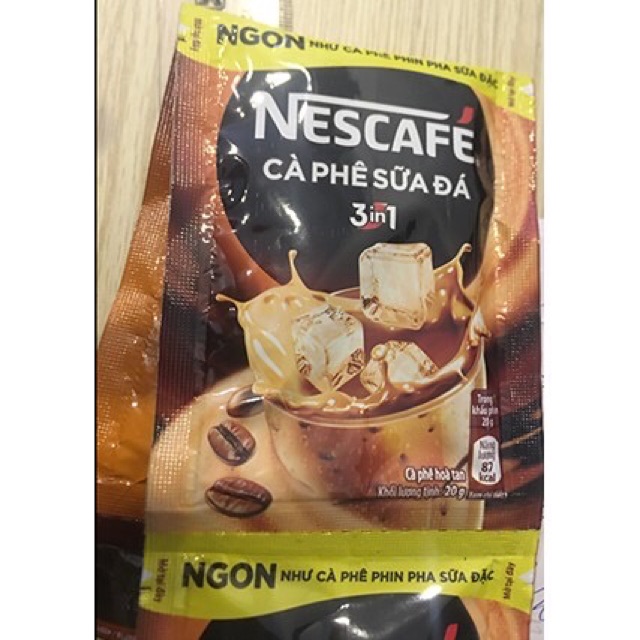 Hộp 10 gói NESCAFE sữa đá 3in1-Hàng chuẩn