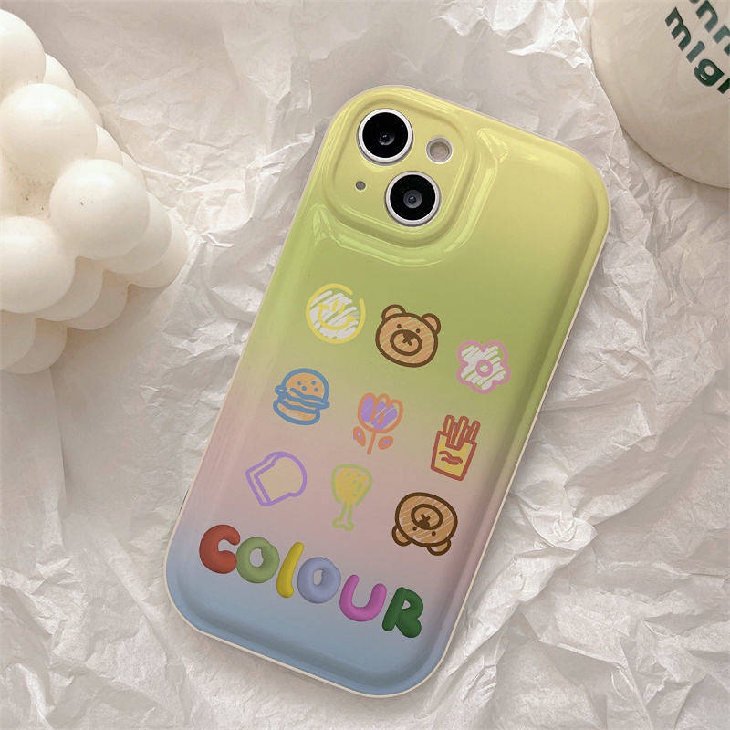 For Iphone13 Mobile Phone Shell for iPhone 11/12Promax New Cartoon Xsmax/XR Illustration 7P/8P yp1g