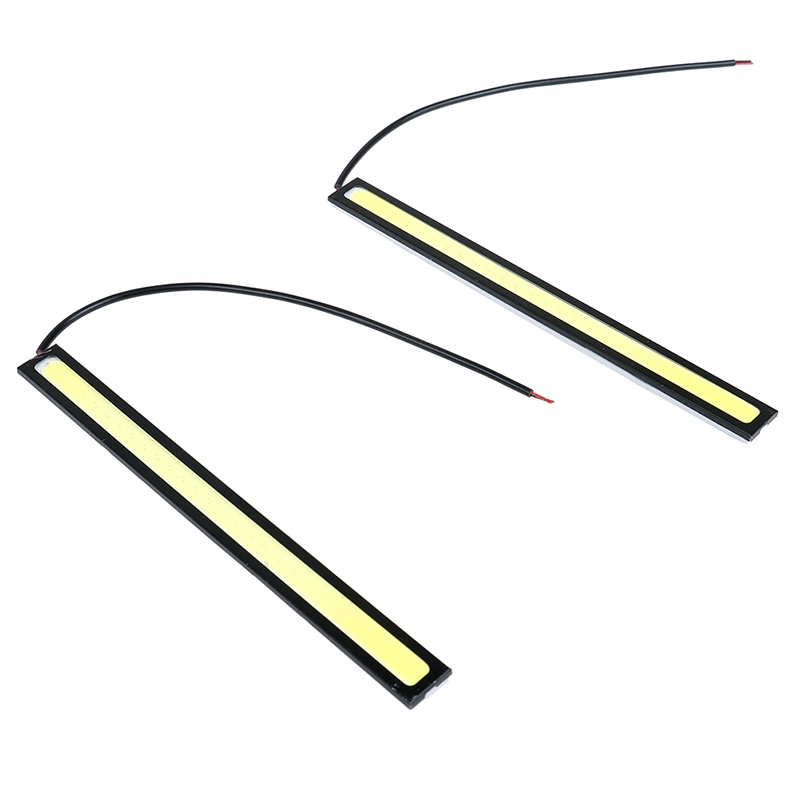 2 đèn led cob 12v ánh sáng trắng siêu sáng chống thấm nước cho xe hơi