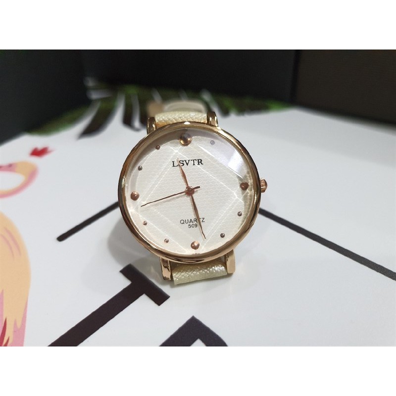 Đồng hồ nữ LSVTR Quartz 509 ⚡ HÀNG CAO CẤP ⚡ đồng hồ nữ sang trọng đeo cực sáng tay, nổi bật