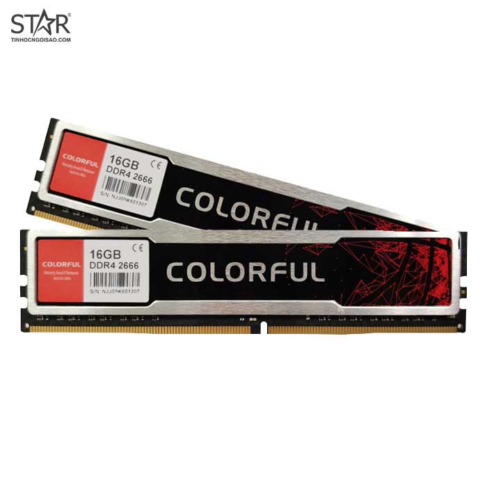 Ram DDR4 Colorful 16G/2666 Tản Nhiệt (BAPC16G2666D4S8 Y5CE19)