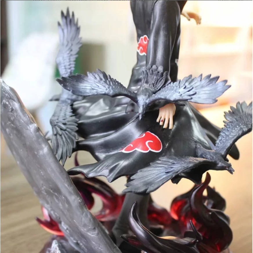 Mô hình Figure Naruto Uchiha Itachi Akatsuki quạ tím xanh 26cm