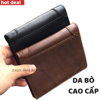 [HOT]Ví Da Nam, Ví Nam [Dáng Đứng] Da Bò Thật Nguyên Miếng 100% - BH 24 THÁNG