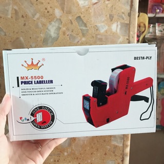 [ Ảnh thật] Máy bấm giá tiền MX 5500 + Dán giá+ Ống mực