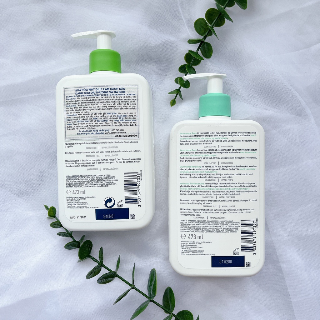 Sữa rửa mặt CERAVE Foaming Facial Cleanser ( 236ml /473ml )