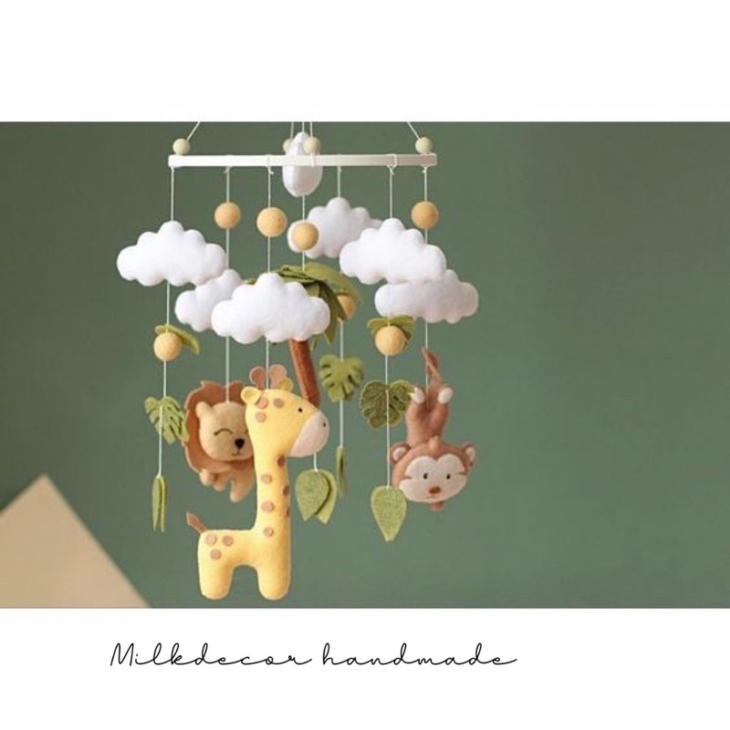 Bộ treo nôi hình thú cute Ms09 Tặng Khung Tròn