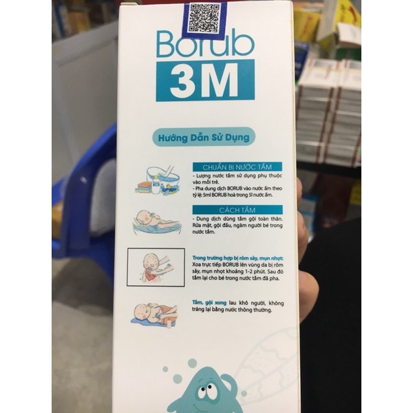 Sữa tắm gội trẻ em thảo dược borub 3M