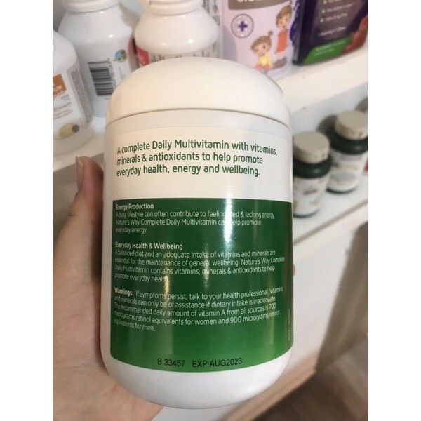 Vitamin Tổng Hợp & Tảo Biển Nature’s Way Multivitamin Spirulina 200 Viên