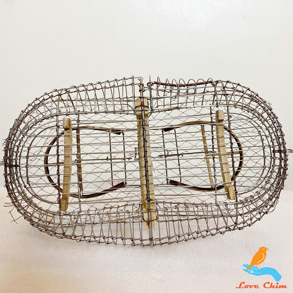 Lồng bẫy Sài Gòn inox Khuyên, Lồng bẫy chim khuyên, Lồng bẫy khuyên inox LOVECHIM