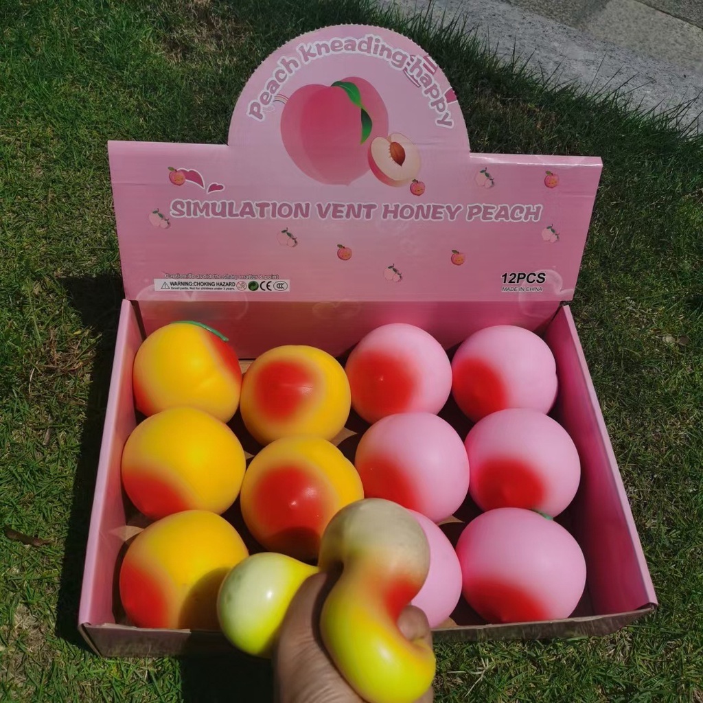 GUDETAMA SQUIShY Hình Quả Đào Hồng Đào Xanh Galaxy đáng yêu mochi slime