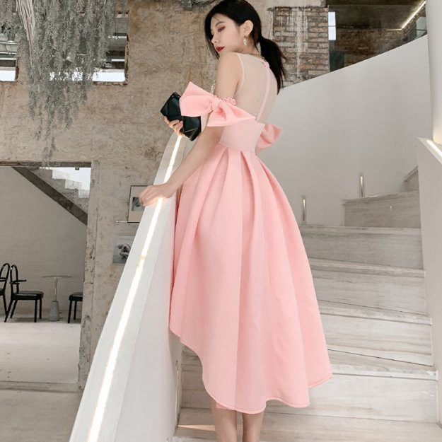 Đầm Công Chúa Xòe Cúp Viền Đá LSEOUL V1002 Ngọt Ngào Nữ Tính