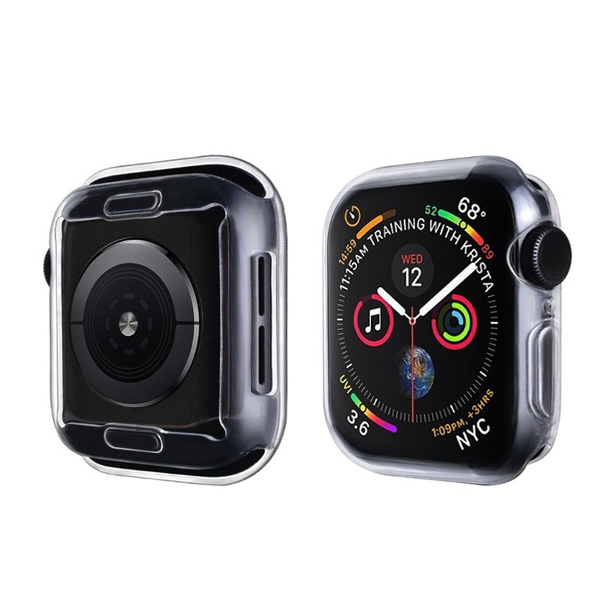 Ốp Dẻo Bảo Vệ Viền Apple Watch Series 1/2/3/4/5/SE/6/7 38mm 40mm 41mm 42mm 44mm 45mm Chống Trầy Xước Chống Vỡ Màn Hình