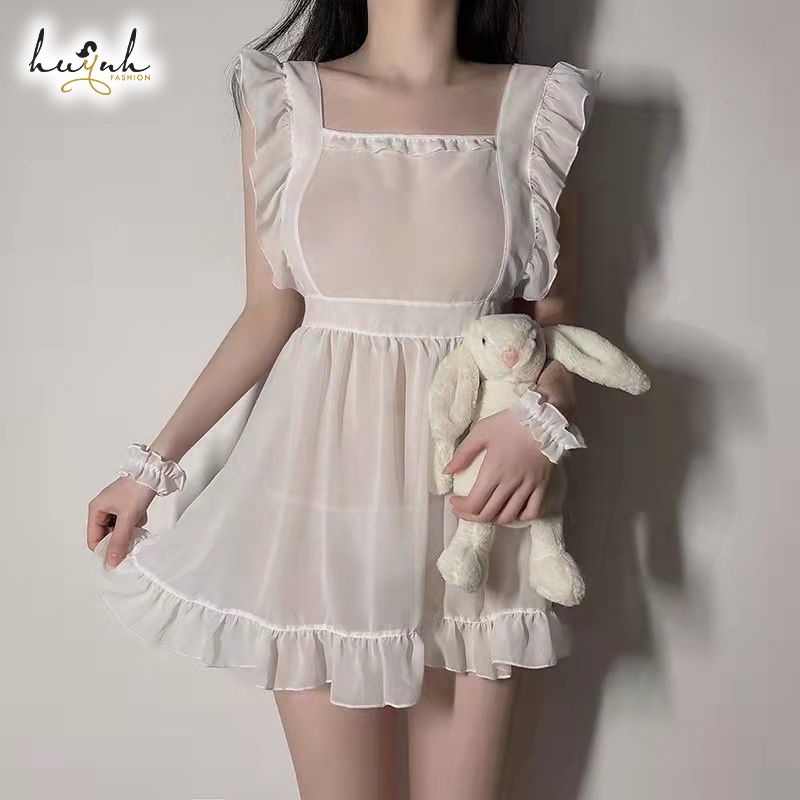 Đồ Ngủ Hóa Trang Cosplay Nàng Hầu Gái Hở Sau Quyến Rũ Sexy Maid - CO20