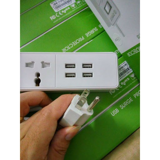 Ổ Cắm Điện ⭐FREE SHIP⭐ Ổ Cắm Điện Chống Sốc Orico OSC-4A4U-UN 4 Lỗ Cắm 3 Chấu Tích Hợp 4 Cổng Sạc USB 2.4A