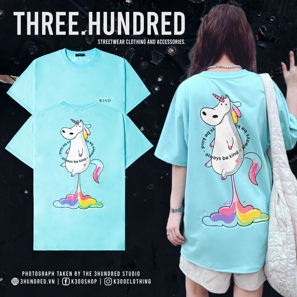 Áo Thun The Kind Unicorn Màu Xanh Dương