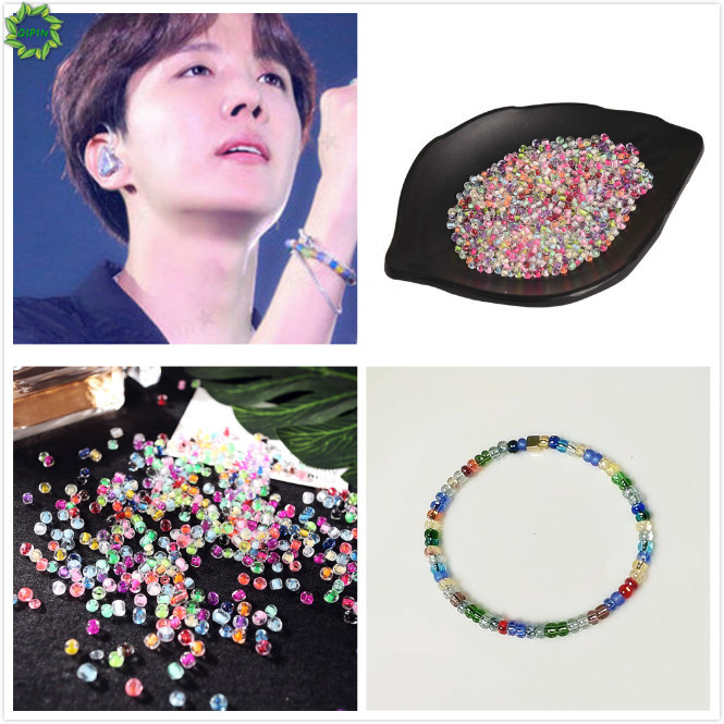 (Hàng Mới Về) Set 500 Hạt Thủy Tinh Nhiều Màu Sắc 3mm Dùng Làm Trang Sức Thủ Công