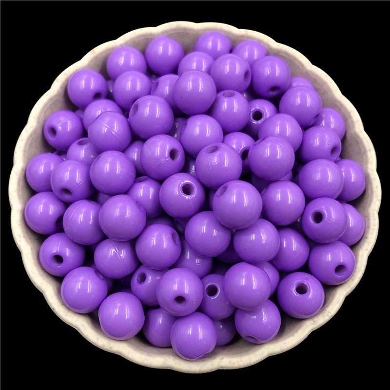 Bộ 500 Hạt Nhựa Acrylic 4mm Màu Sắc Dùng Làm Trang Sức Thủ Công