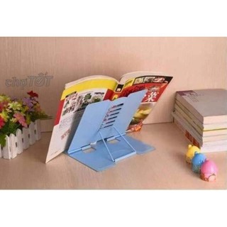 Kẹp sách để bàn chống cận bằng sắt. Giá để IPAD, giá để sách vở, điện thoại. Giúp tư thế học thoải mái