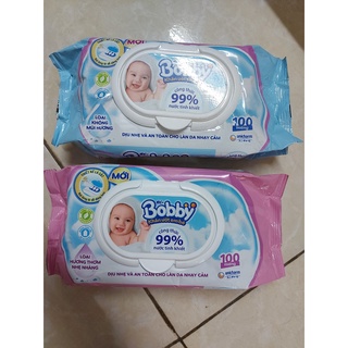 combo 6 GÓI KHĂN ƯỚT BOBBY 100 miếng