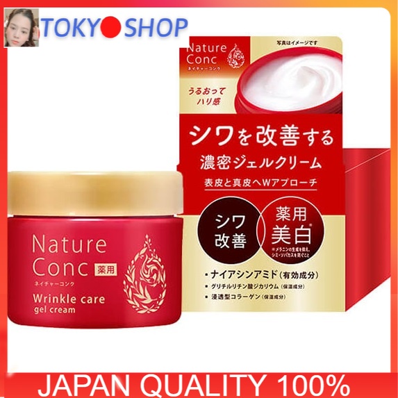 Kem dưỡng mờ nhăn - Chống lão hóa Nature Conc Medicated Wrinkle Care Gel (80g) kèm Bill