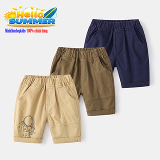 Quần kaki bé trai wellkids quần short cho bé họa tiết thể thao hàng xuất âu mỹ qate 527