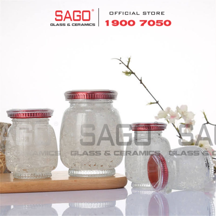 Hũ Thủy Tinh Jange 75ml ,100ml , 180ml Nắp Thiết | Hũ Đựng Yến , Chưng Yến Cao Cấp